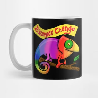 Embrace change chameleon Mug